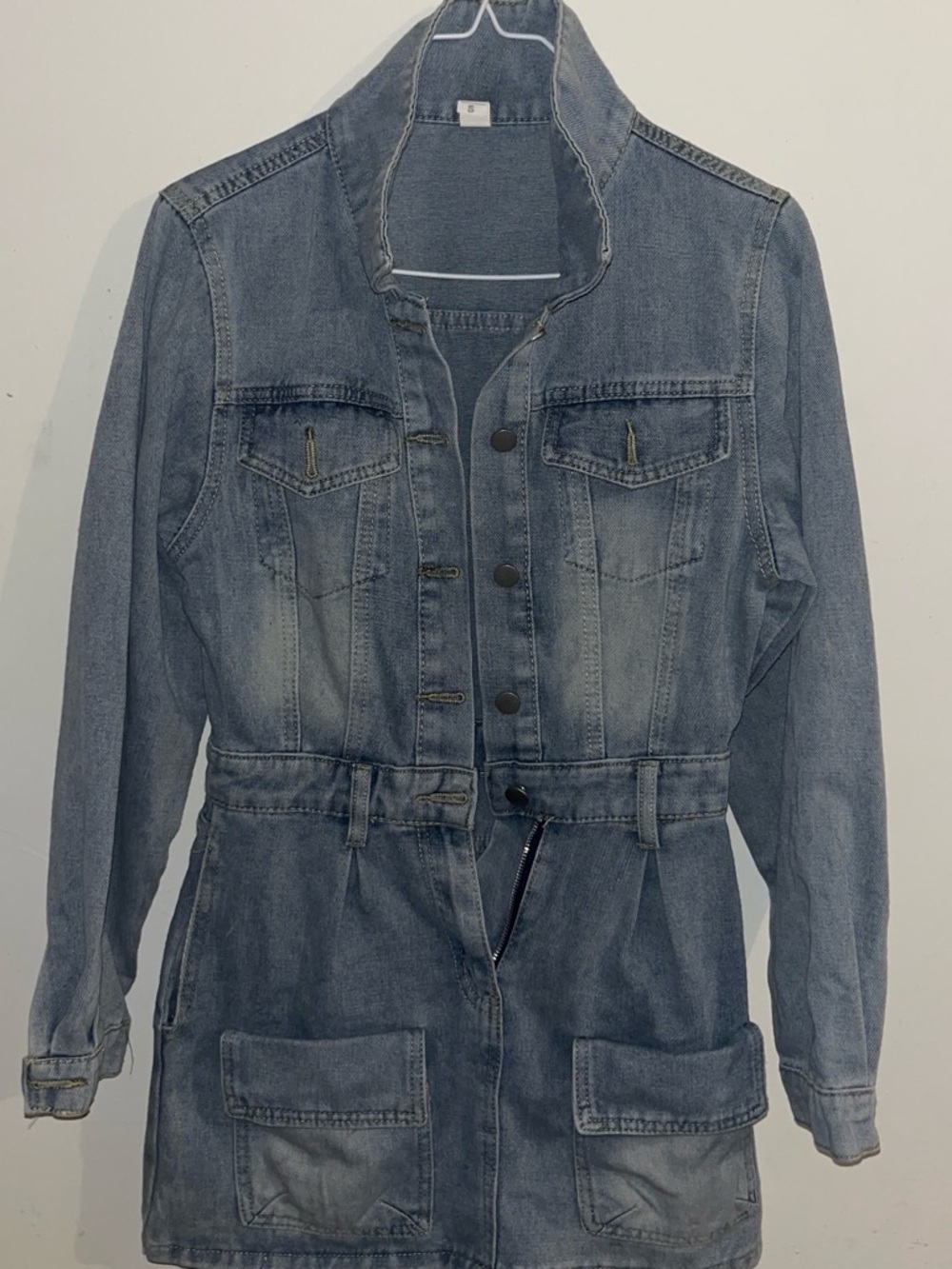 Denim Utility Jacket - Light Blue